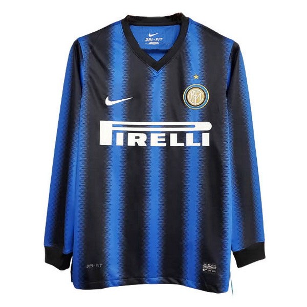 Authentic Camiseta Inter Milan 1ª ML Retro 2010 2011 Azul